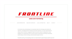 Desktop Screenshot of frontlinesales.net