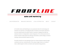Tablet Screenshot of frontlinesales.net