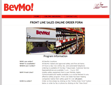 Tablet Screenshot of bevmo.frontlinesales.com